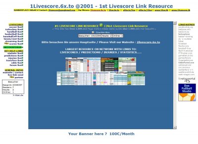 1Livescore Link Resource - NO1 Livescores